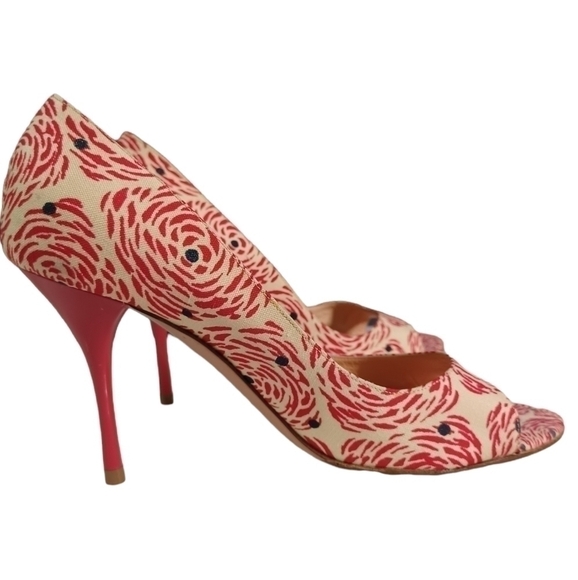 Sergio ROSSI floral fabric heels - Picture 4 of 10